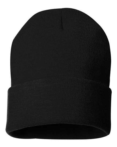 Martha's Vineyard Youth Hockey Sportsman Sportsman 12" Solid Cuffed Beanie - Design 2 - MVYH Circle Logo