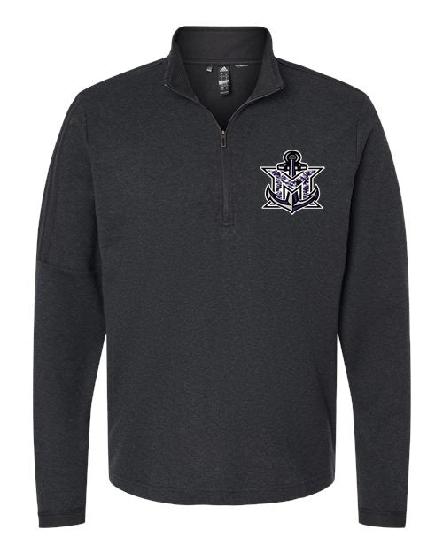 MVYH Men's 3-Stripes Quarter-Zip Sweater Pullover - MV Camo