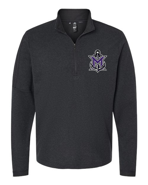 MVYH Men's 3-Stripes Quarter-Zip Sweater Pullover - MV Main Logo
