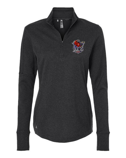 MVYH Women's 3-Stripes Quarter-Zip Sweater Pullover - MV Main Logo