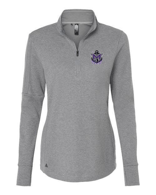 MVYH Women's 3-Stripes Quarter-Zip Sweater Pullover - MV Drip