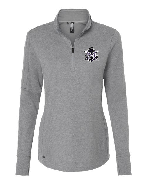 MVYH Women's 3-Stripes Quarter-Zip Sweater Pullover - MV Camo