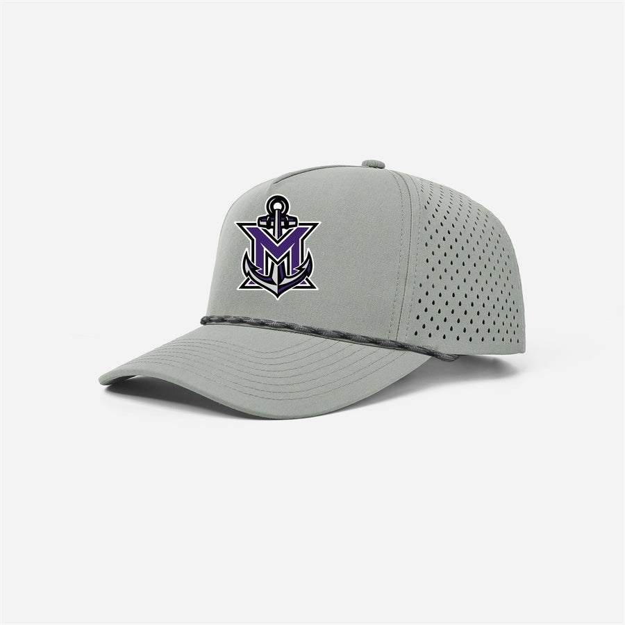MVYH Blank & Custom 5 Panel Laser Performance Golf Rope Hat - MV Main Logo