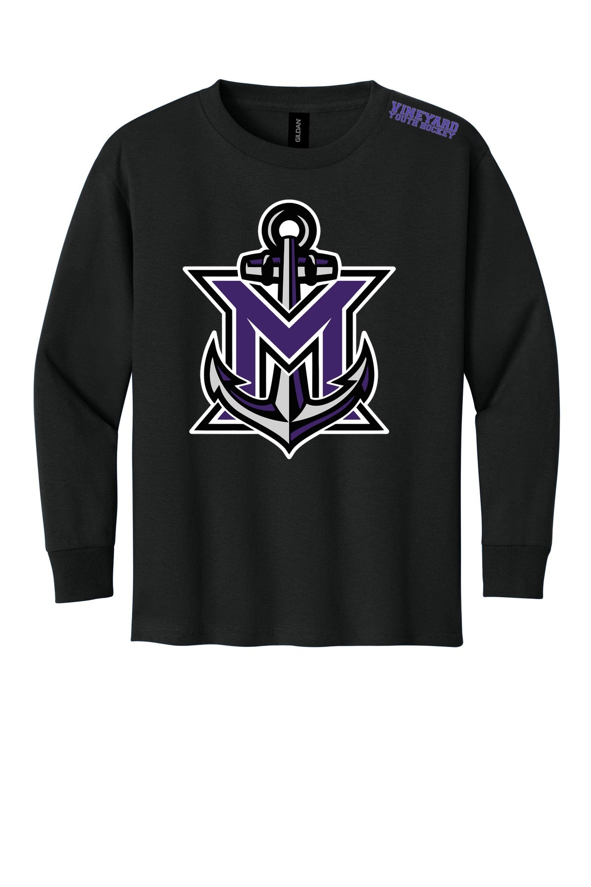 MVYH Gildan® - Heavy Cotton 100% Cotton Long Sleeve T-Shirt.  5400 - MV Main Logo