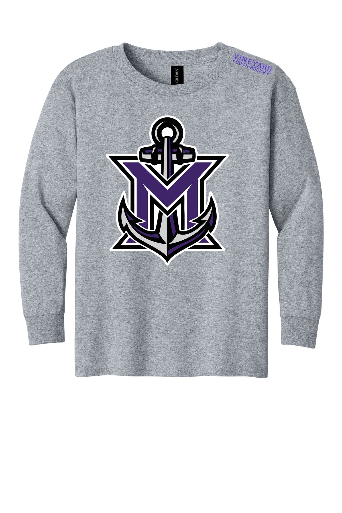 MVYH Gildan® - Heavy Cotton 100% Cotton Long Sleeve T-Shirt.  5400 - MV Main Logo
