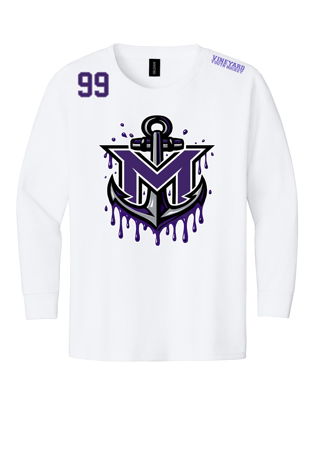 MVYH Gildan® - Heavy Cotton 100% Cotton Long Sleeve T-Shirt.  5400 - MV Drip