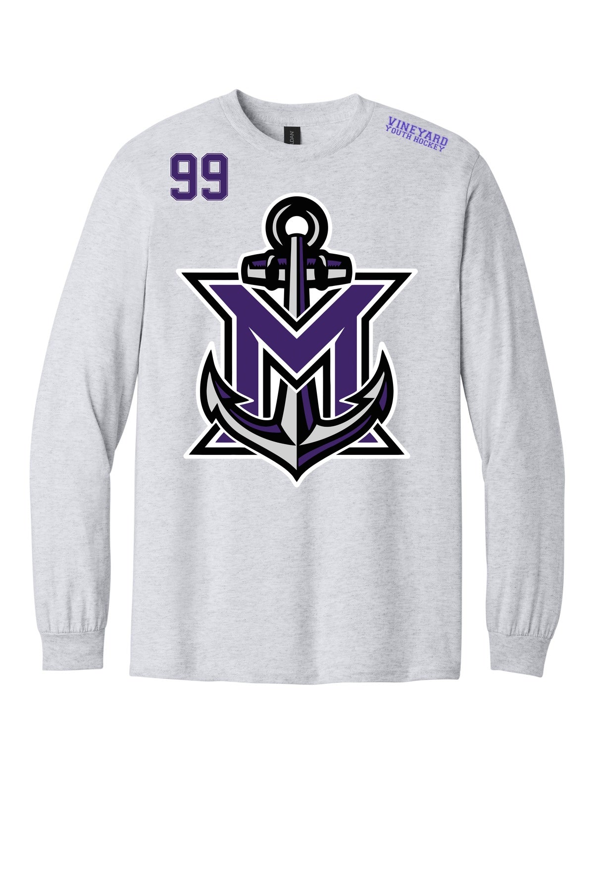 MVYH Gildan® - Heavy Cotton 100% Cotton Long Sleeve T-Shirt.  5400 - MV Main Logo