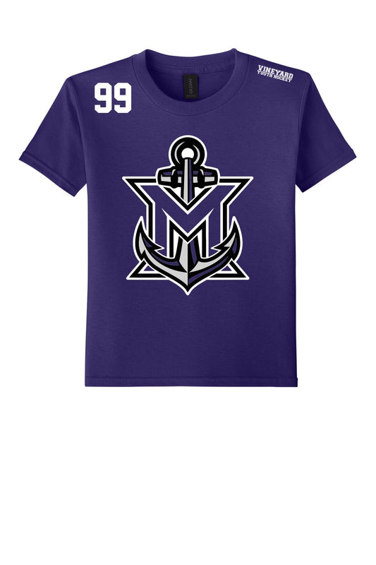 MVYH Gildan Softstyle® T-Shirt. 64000 - MV Main Logo on Purple