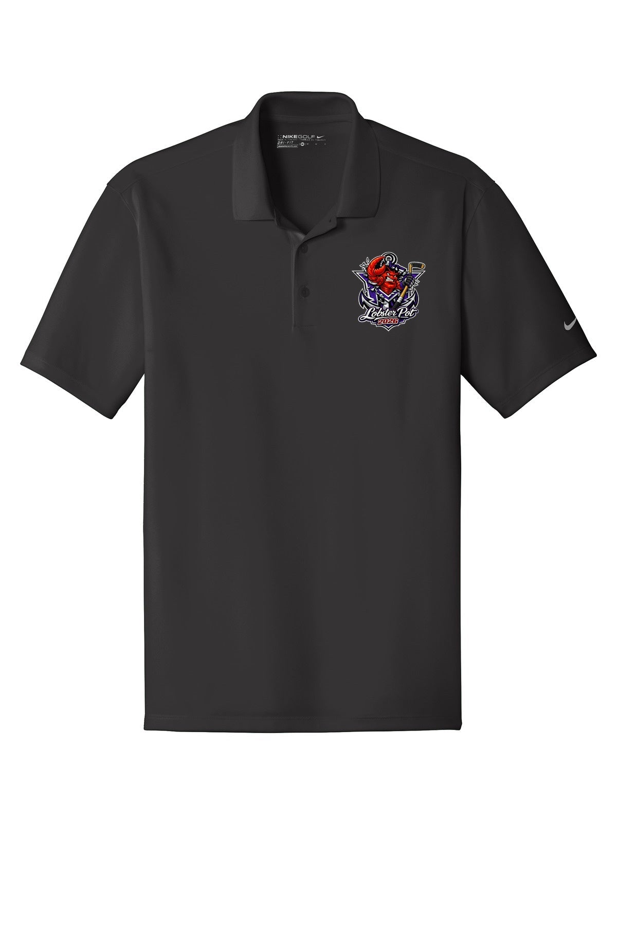 MVYH Nike Dri-FIT Classic Fit Players Polo with Flat Knit Collar. 838956 - MV Main Logo