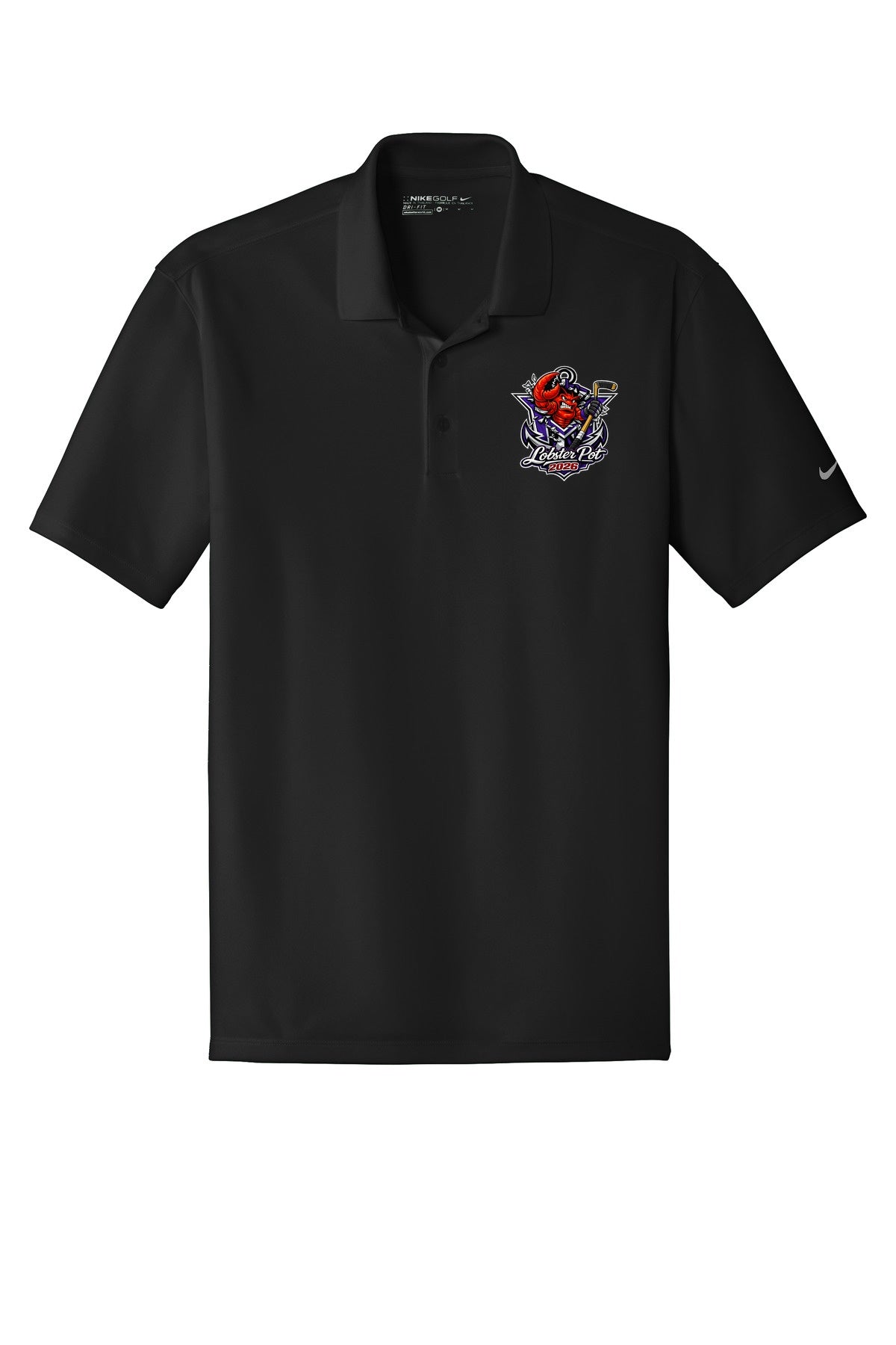 MVYH Nike Dri-FIT Classic Fit Players Polo with Flat Knit Collar. 838956 - MV Main Logo