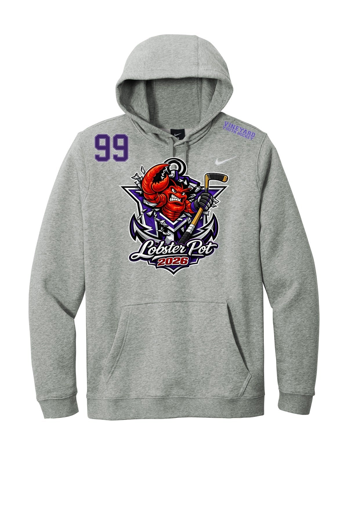 MVYH Nike Club Fleece Pullover Hoodie CJ1611 - MV Main Logo