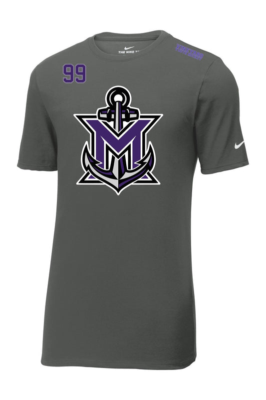 MVYH Nike Dri-FIT Cotton/Poly Tee. NKBQ5231 - MV Main Logo