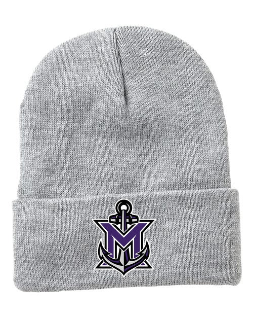 MVYH 12" Fleece Lined Cuffed Beanie - MV Main Logo