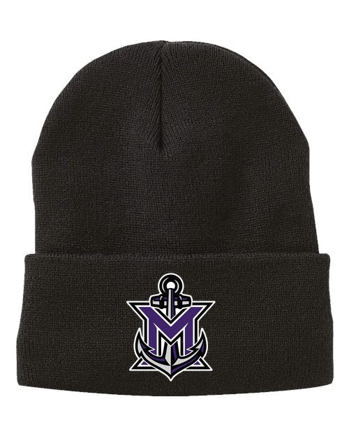 MVYH 12" Fleece Lined Cuffed Beanie - MV Main Logo