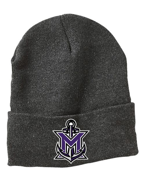 MVYH 12" Fleece Lined Cuffed Beanie - MV Main Logo