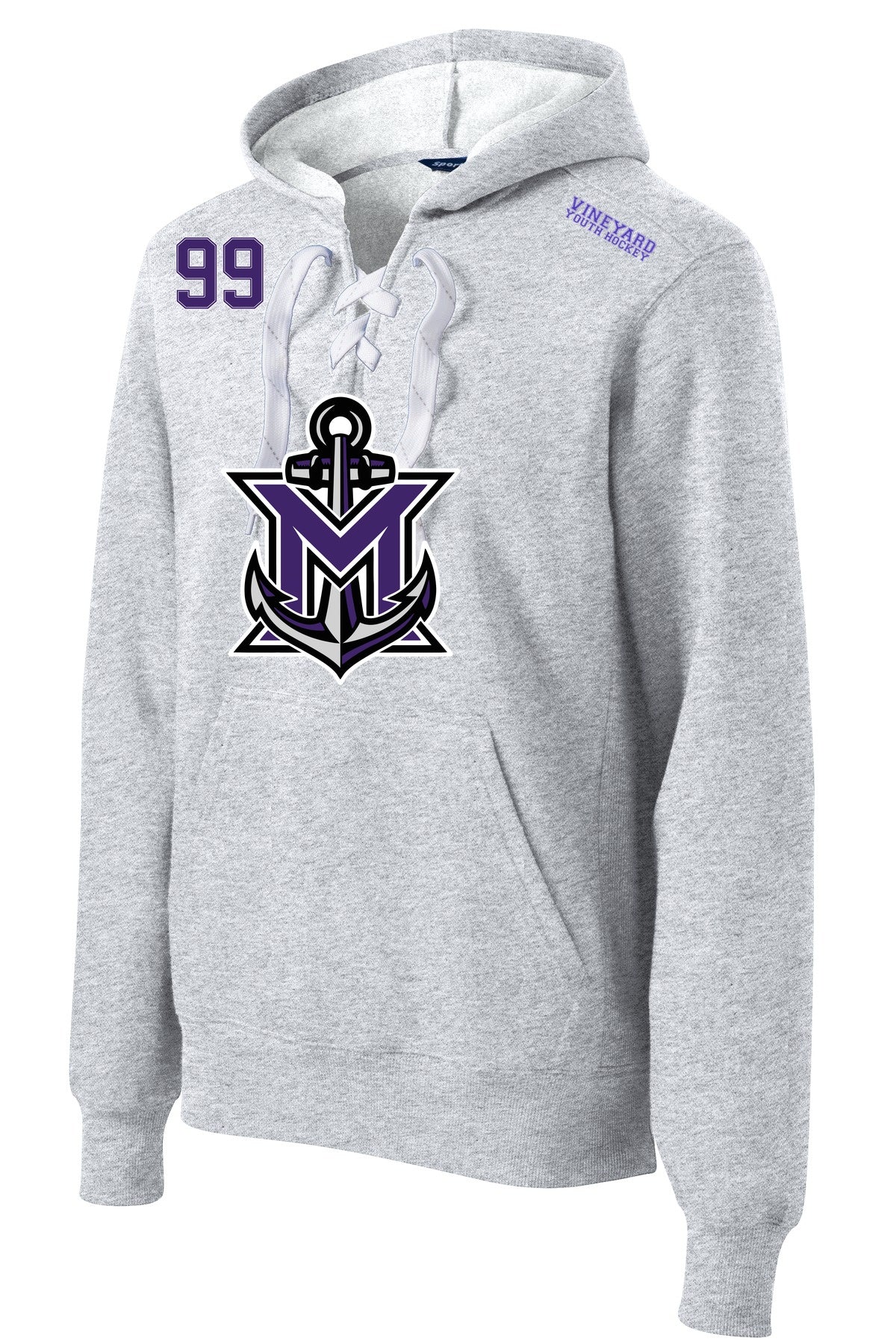MVYH Sport-Tek® Lace Up Pullover Hooded Sweatshirt. ST271 - MV Main Logo