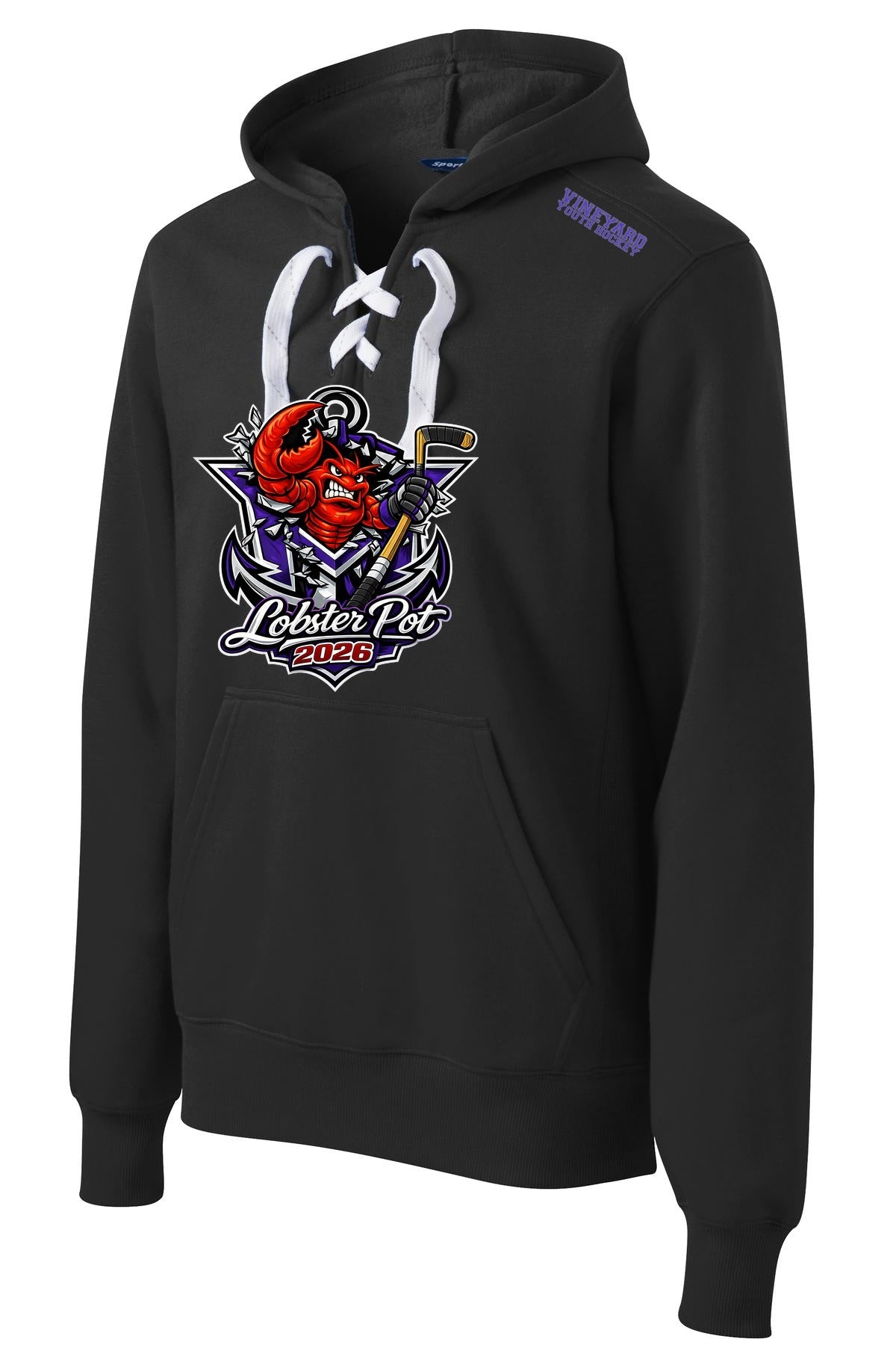 MVYH Sport-Tek® Lace Up Pullover Hooded Sweatshirt. ST271 - MV Main Logo