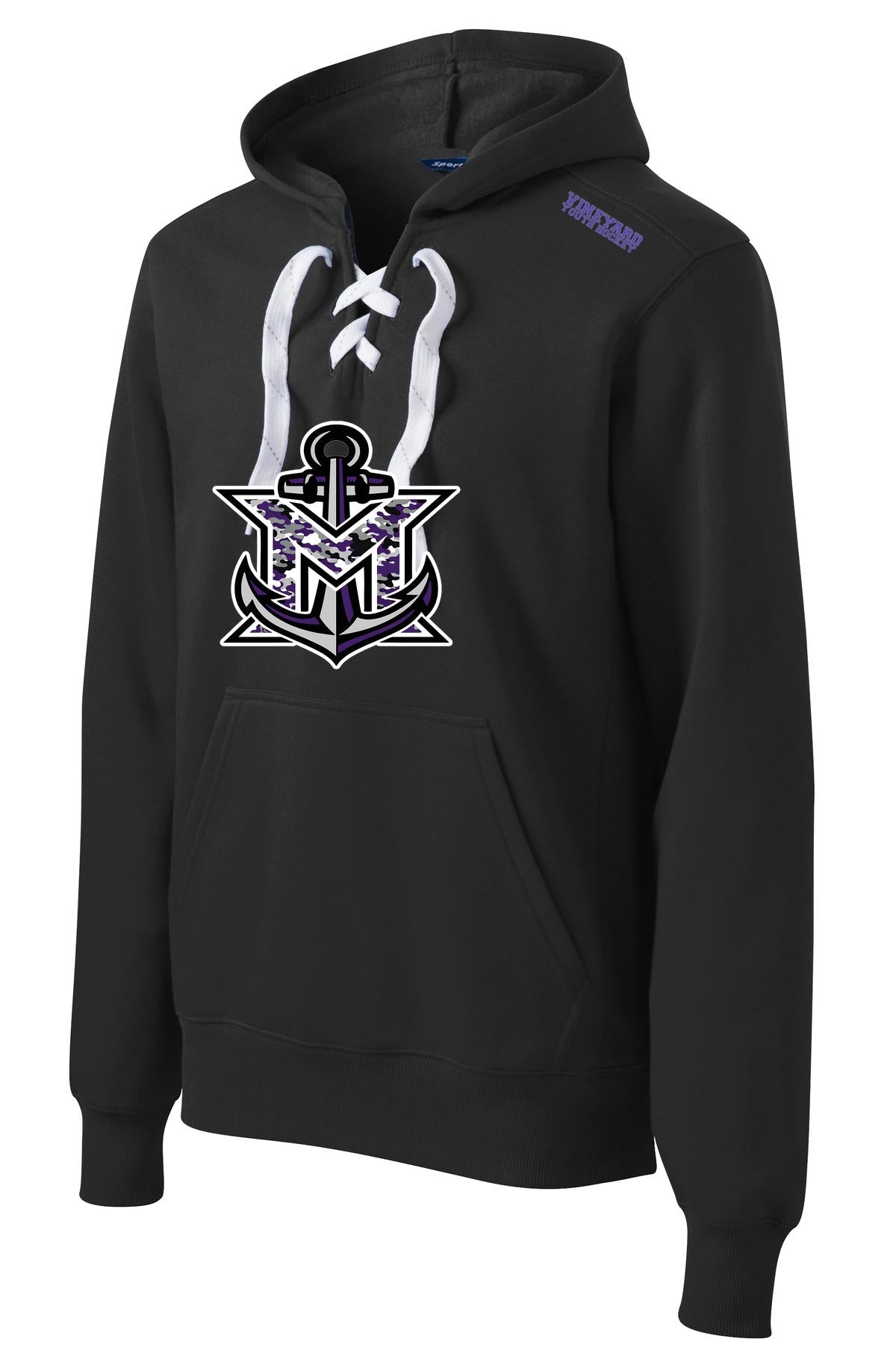 MVYH Sport-Tek® Lace Up Pullover Hooded Sweatshirt. ST271 - MV Camo