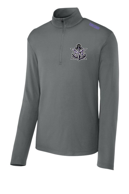 MVYH Sport-Tek® Micropique Sport-Wick® 1/4-Zip ST672 - MV Camo - Silver/Purple