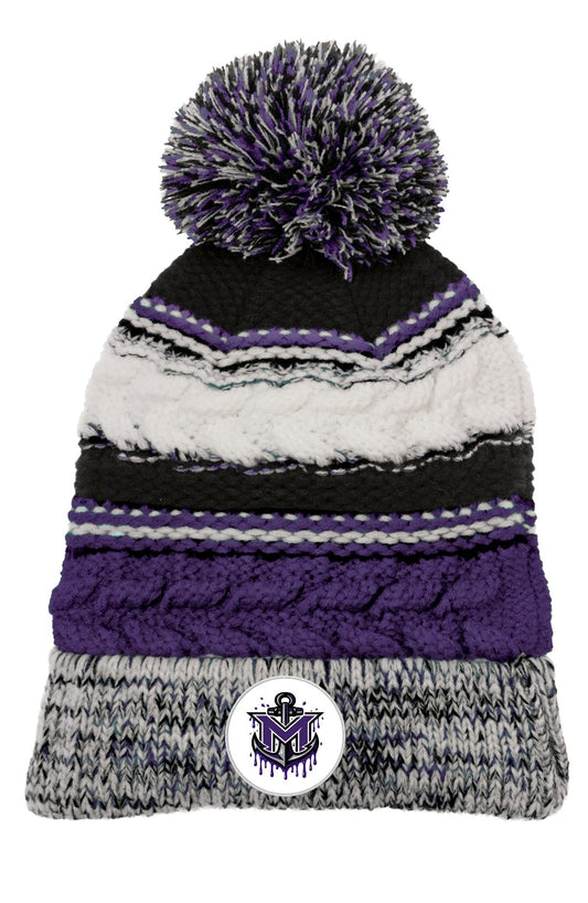 MVYH Sport-Tek® Pom Pom Team Beanie. STC21 - MV Drip Patch