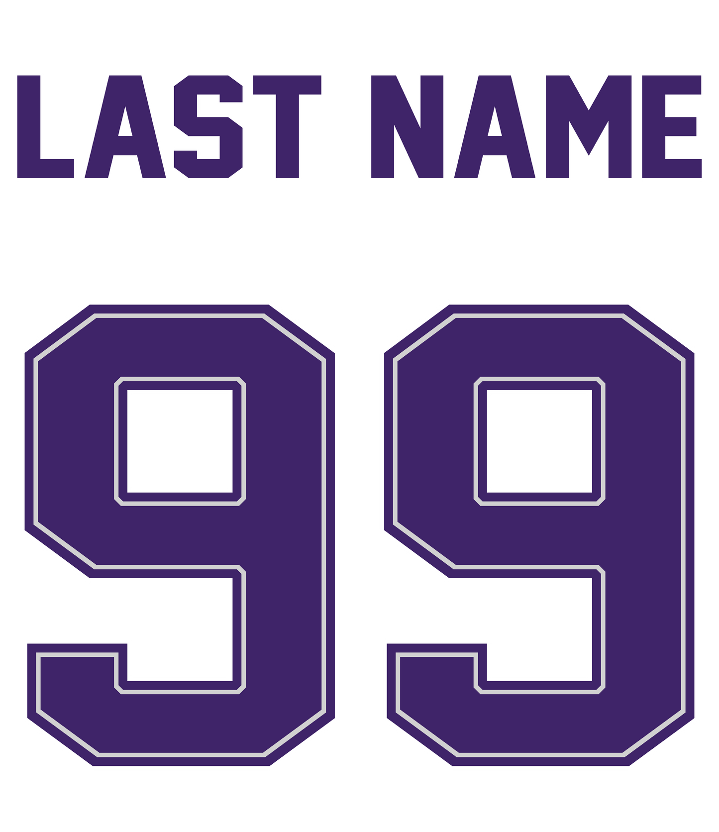 Back Name and Number Customization