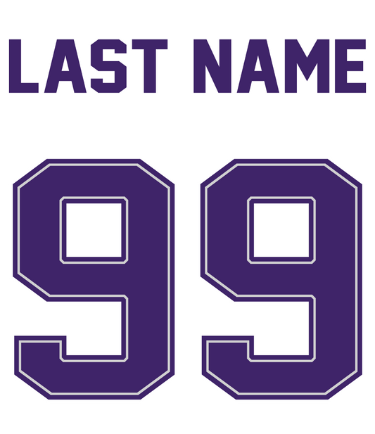 Back Name and Number Customization