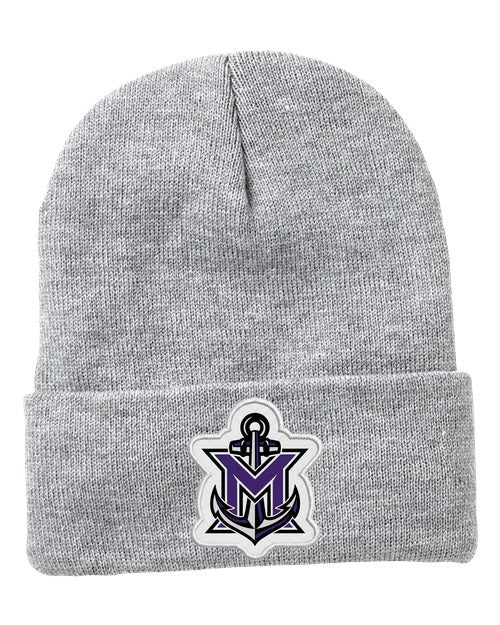 MVYH 12" Fleece Lined Cuffed Beanie - MV Main Logo Patch