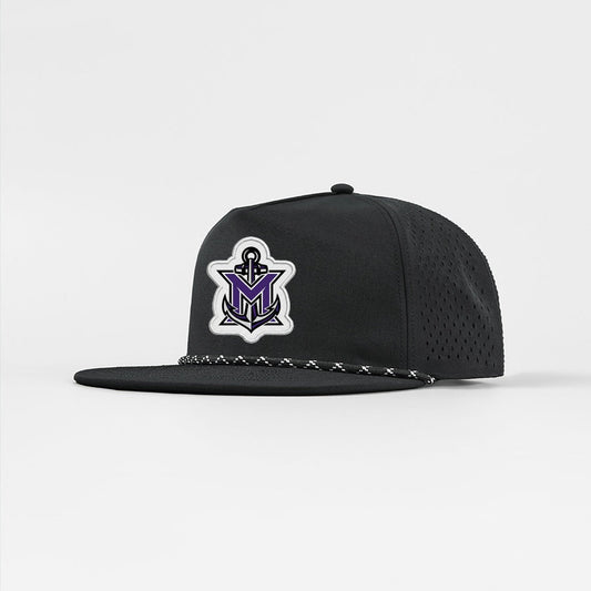 MVYH Blank Water Repellent 5 Panel Snapback Golf Hats with Rope - MV Main Logo Patch