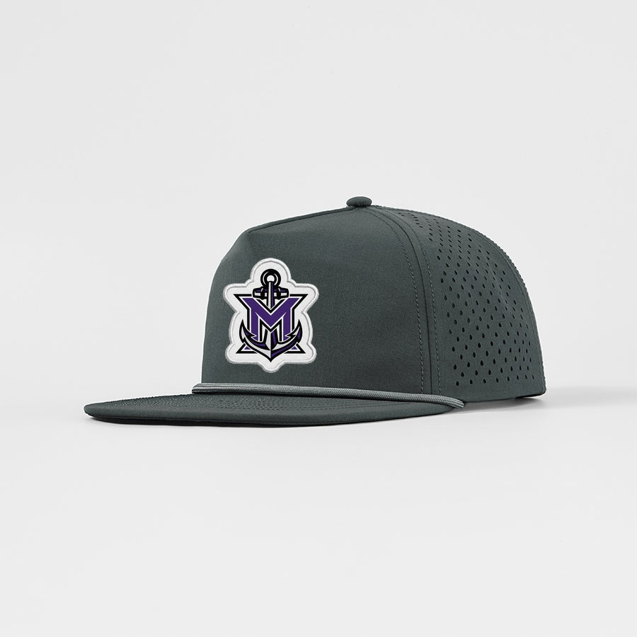 MVYH Blank Water Repellent 5 Panel Snapback Golf Hats with Rope - MV Main Logo Patch