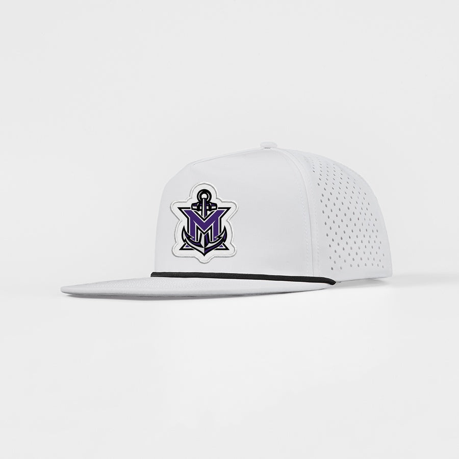 MVYH Blank Water Repellent 5 Panel Snapback Golf Hats with Rope - MV Main Logo Patch