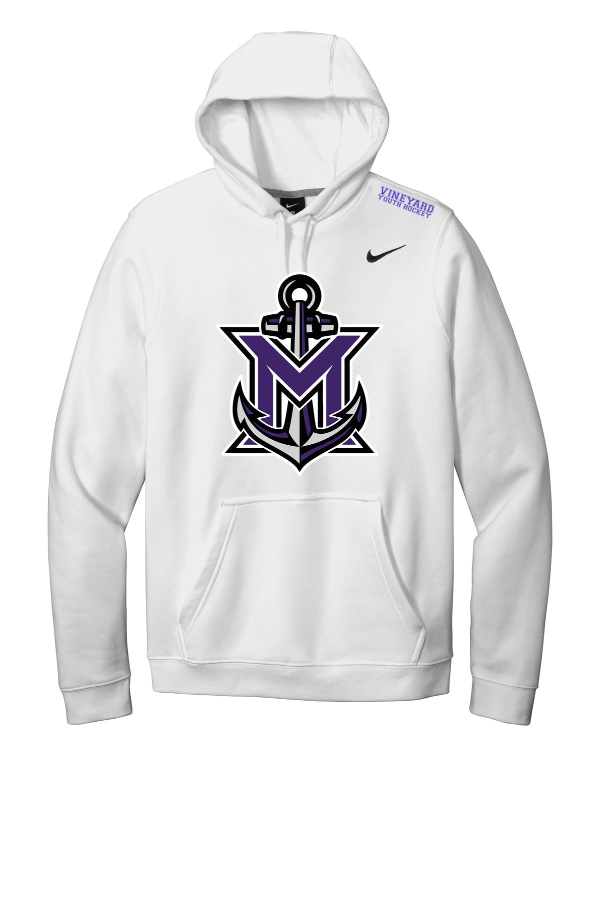 MVYH Nike Club Fleece Pullover Hoodie CJ1611 - MV Main Logo