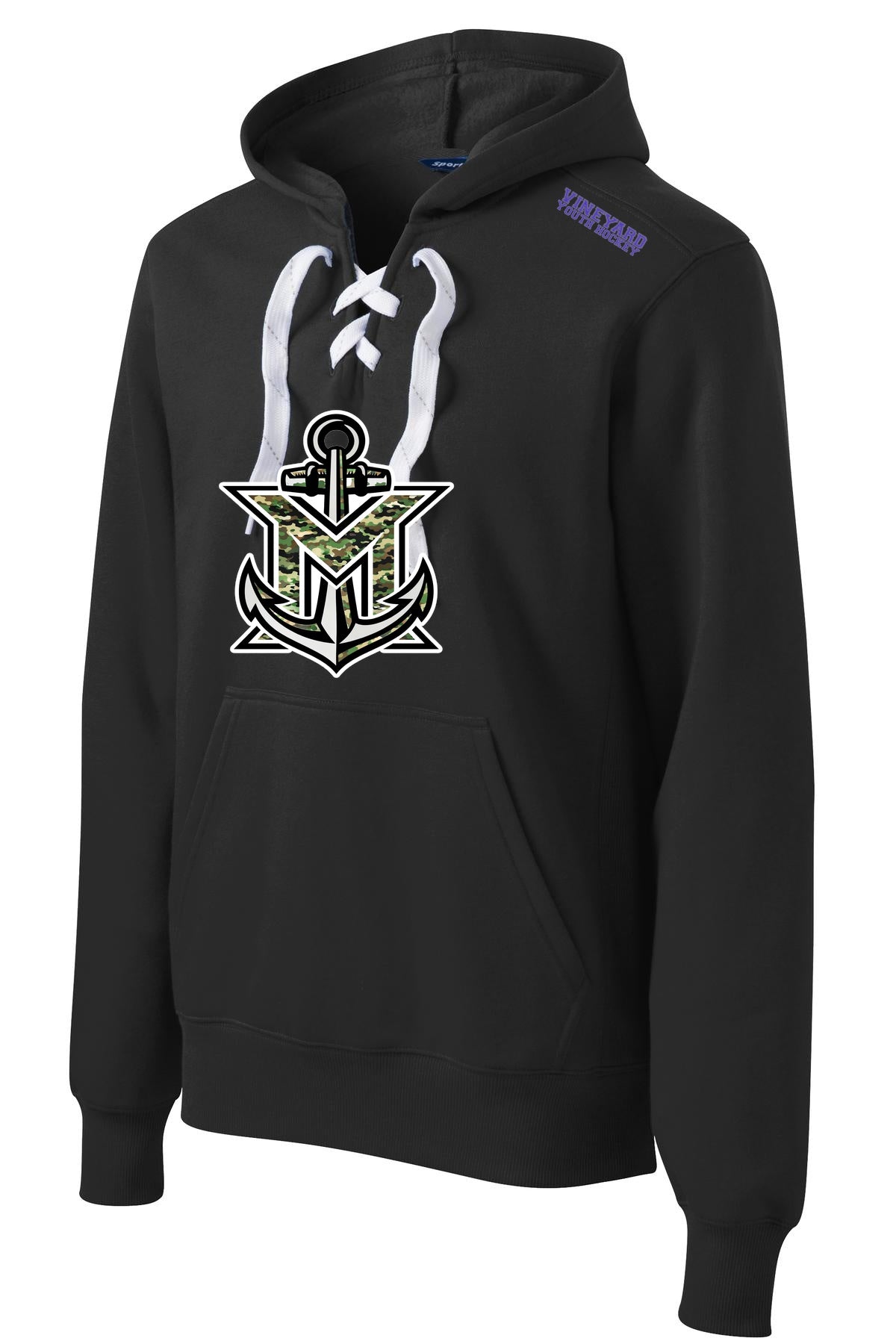 MVYH Sport-Tek® Lace Up Pullover Hooded Sweatshirt. ST271 - MV Camo