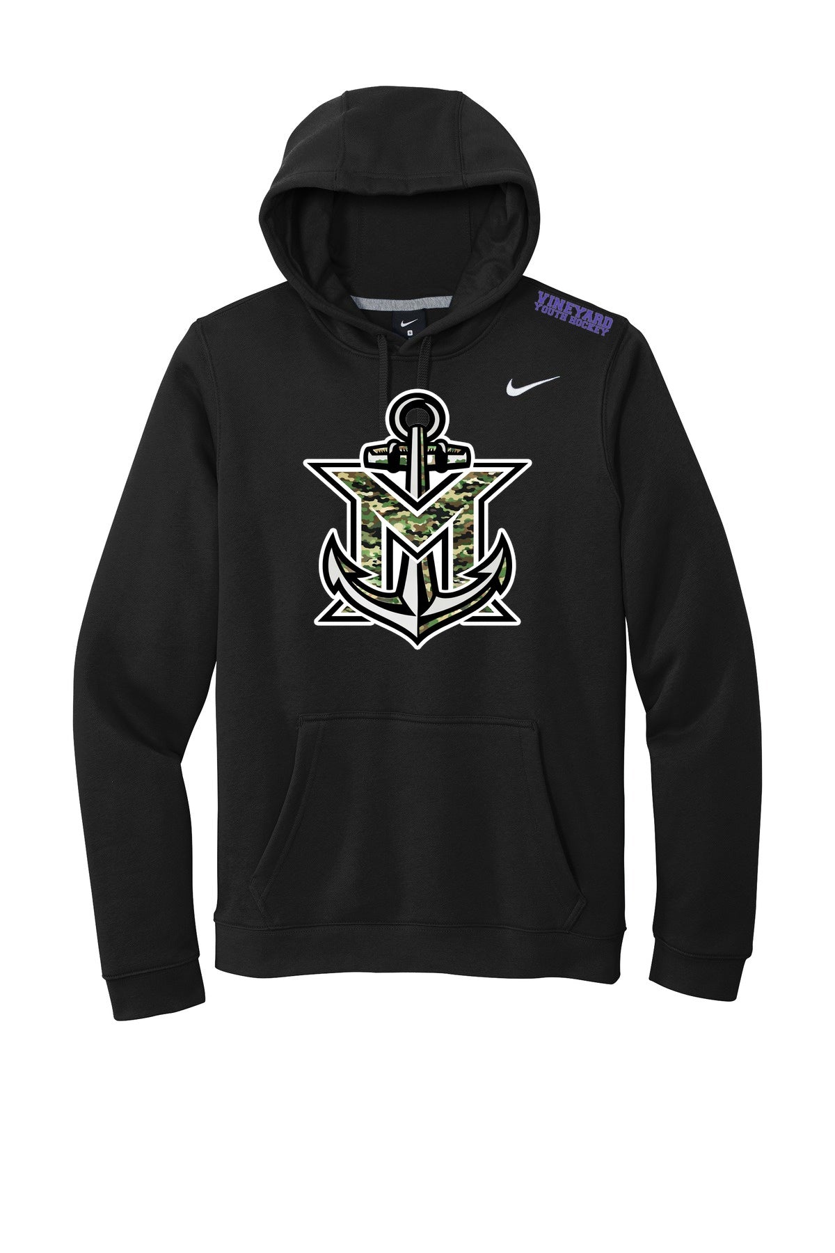 MVYH Nike Club Fleece Pullover Hoodie CJ1611 - MV Main Logo