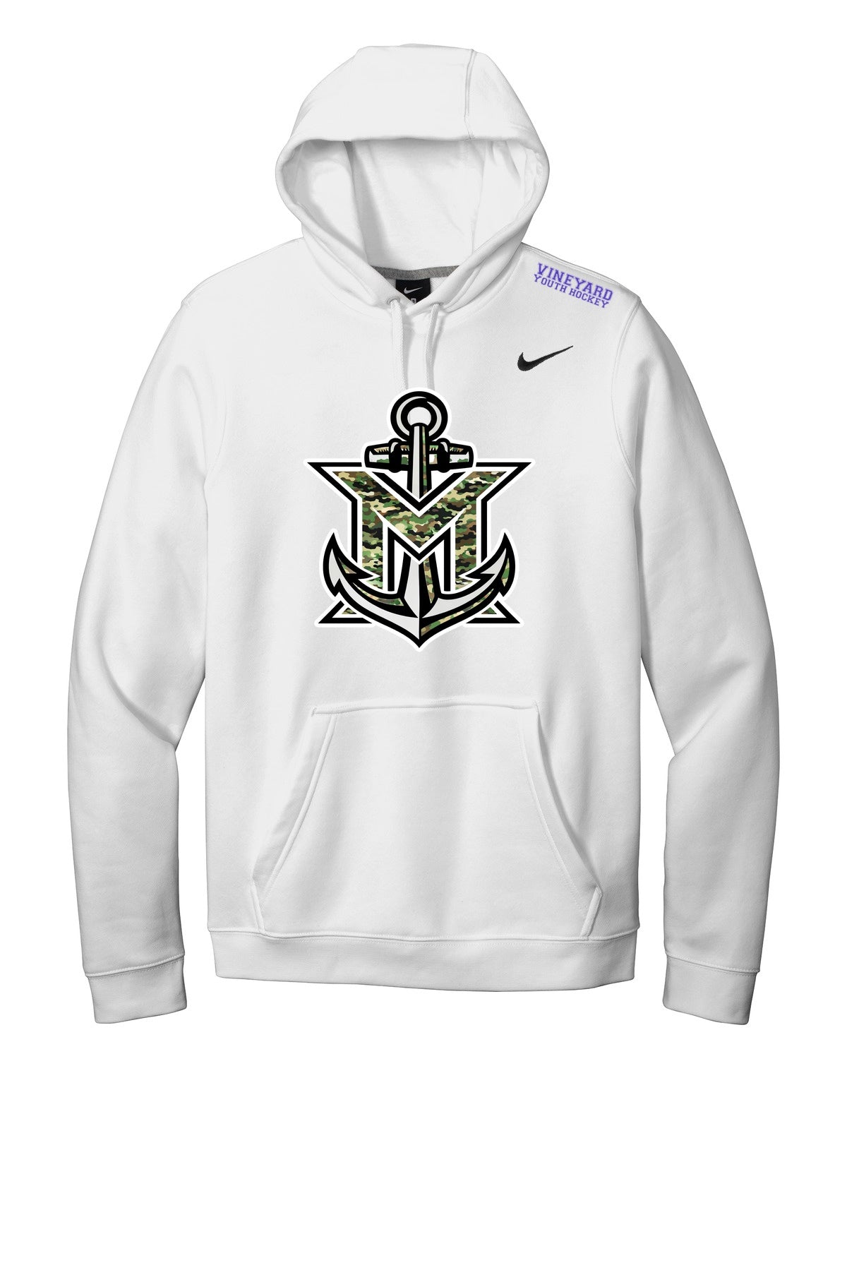 MVYH Nike Club Fleece Pullover Hoodie CJ1611 - MV Main Logo