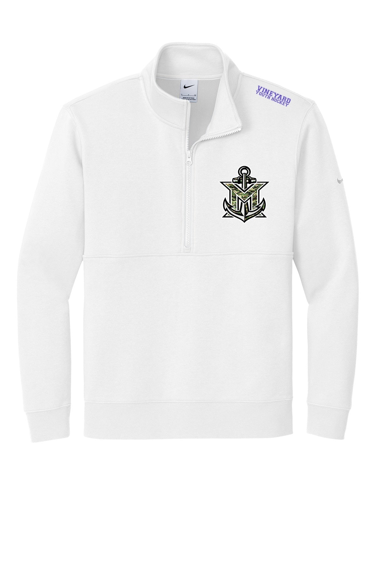 MVYH Nike Club Fleece Sleeve Swoosh 1/2-Zip NKDX6718 - MV Camo