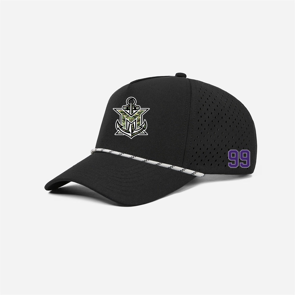 MVYH Blank & Custom 5 Panel Laser Performance Golf Rope Hat - MV Camo