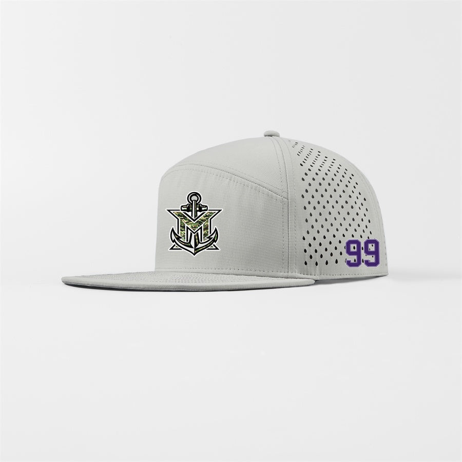MVYH Blank Perforated Water Repellent Performance Snapback Golf Hat - MV Camo