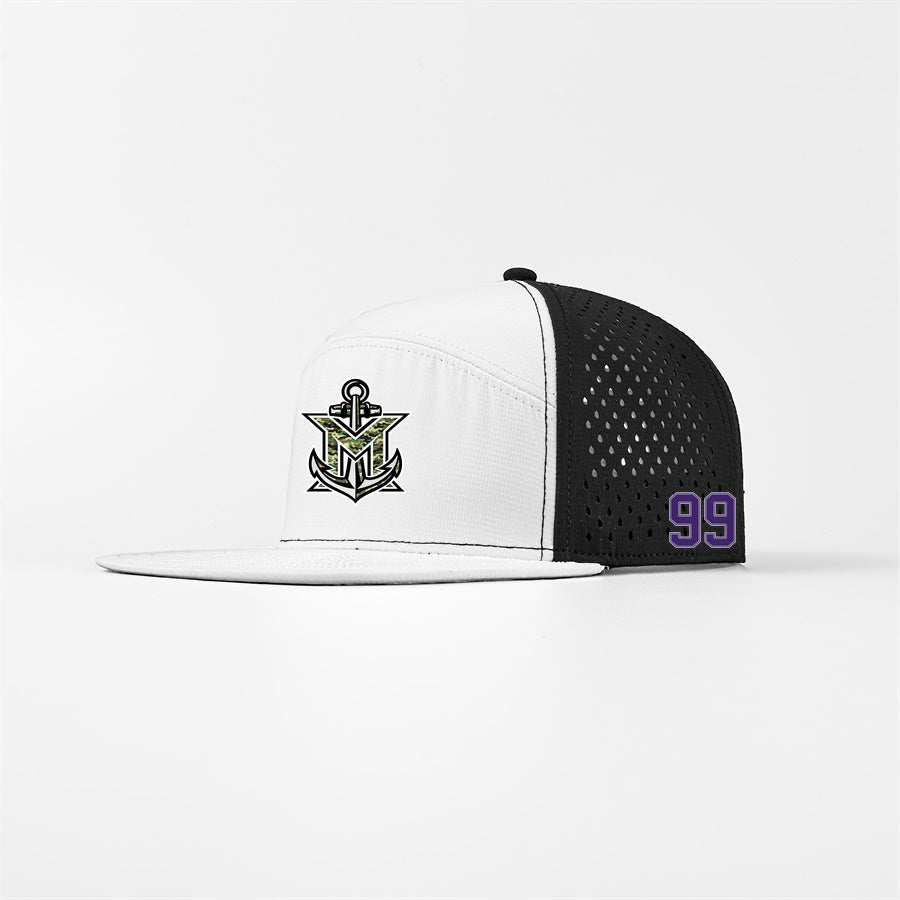 MVYH Blank Perforated Water Repellent Performance Snapback Golf Hat - MV Camo