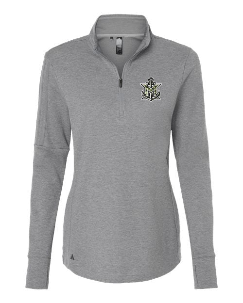 MVYH Women's 3-Stripes Quarter-Zip Sweater Pullover - MV Camo