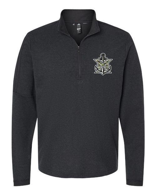 MVYH Men's 3-Stripes Quarter-Zip Sweater Pullover - MV Main Logo