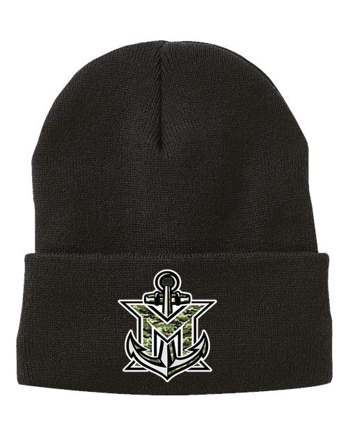 MVYH 12" Fleece Lined Cuffed Beanie - MV Camo